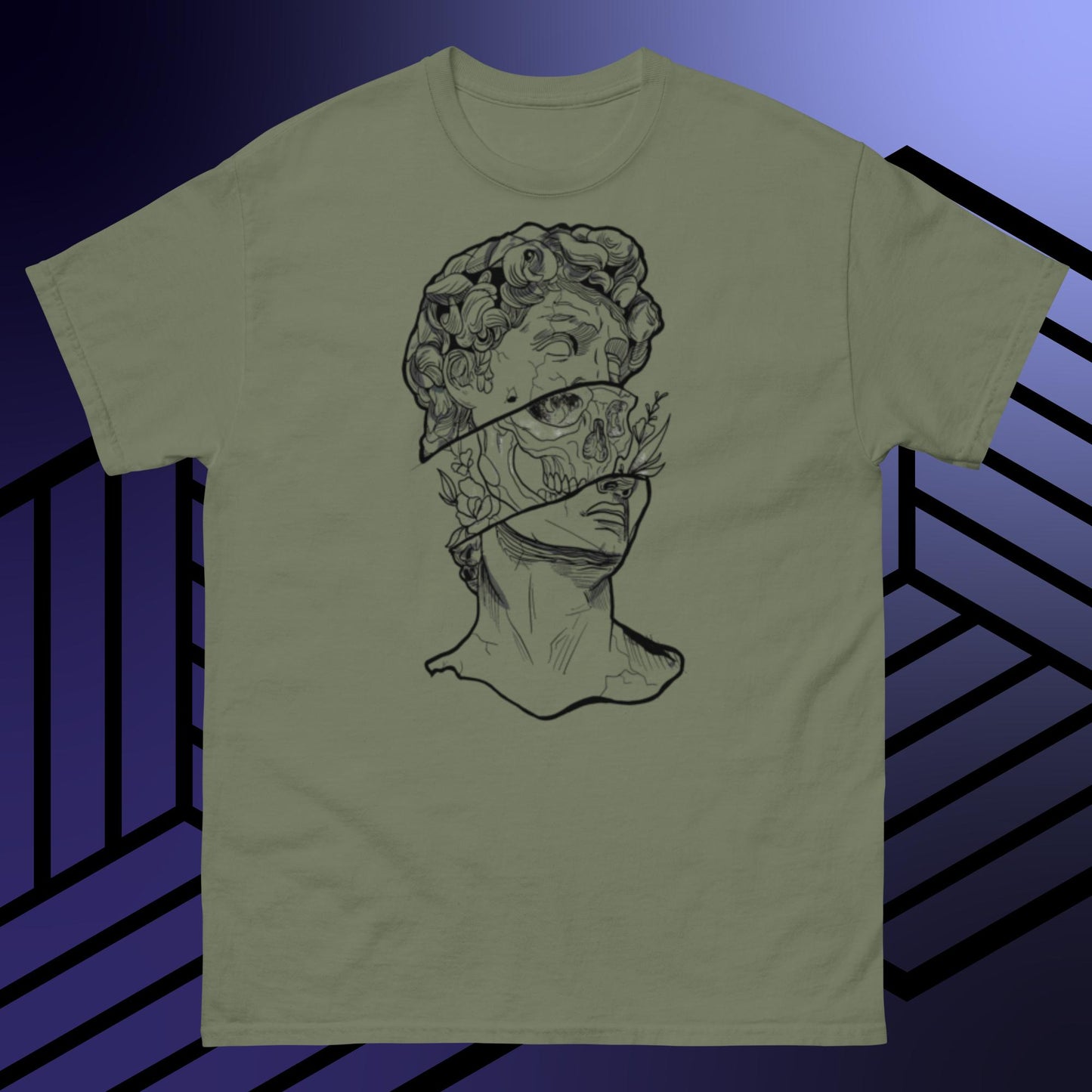 Men split tee