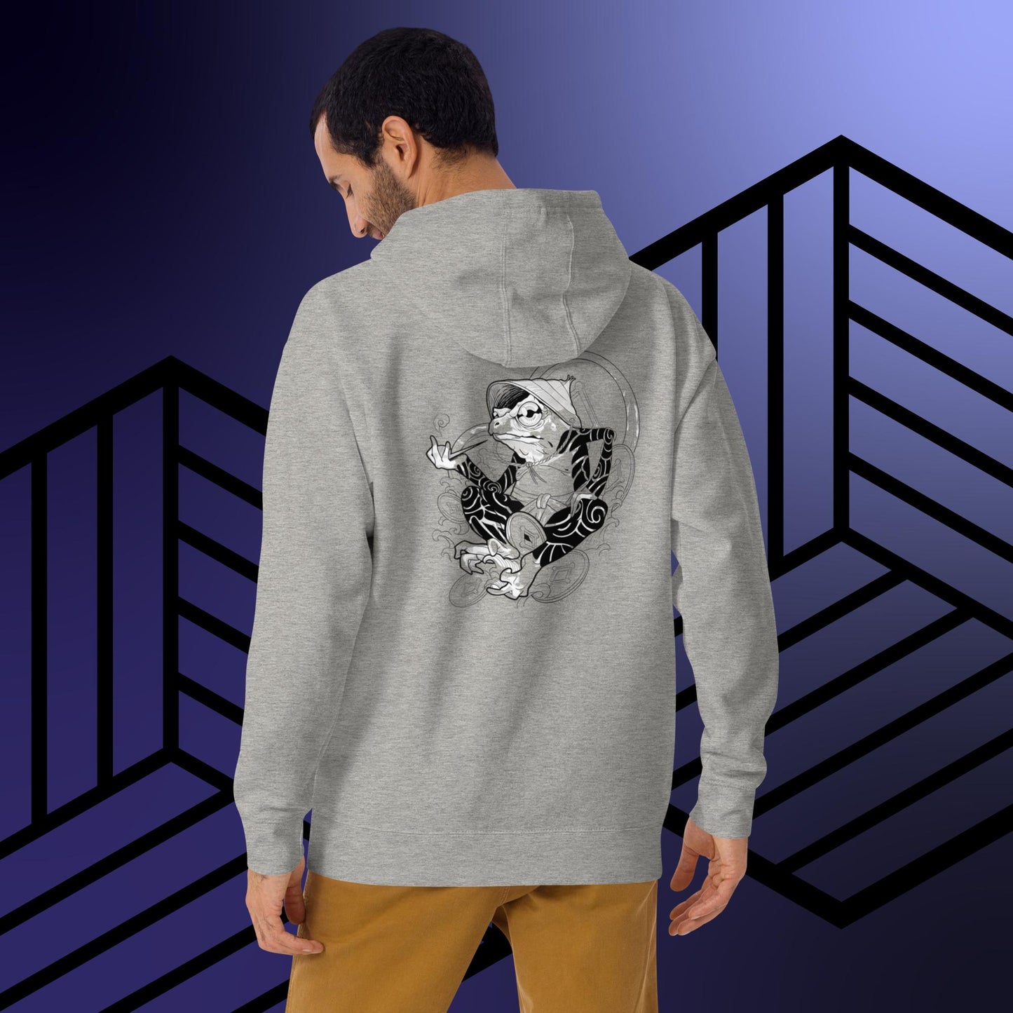 Unisex Smoking Frog Hoodie