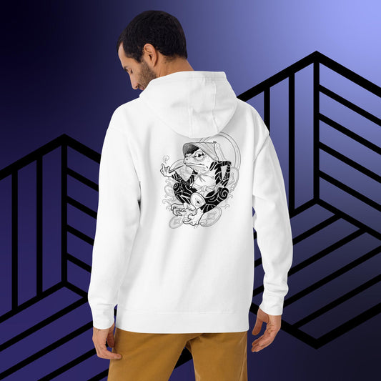 Unisex Smoking Frog Hoodie
